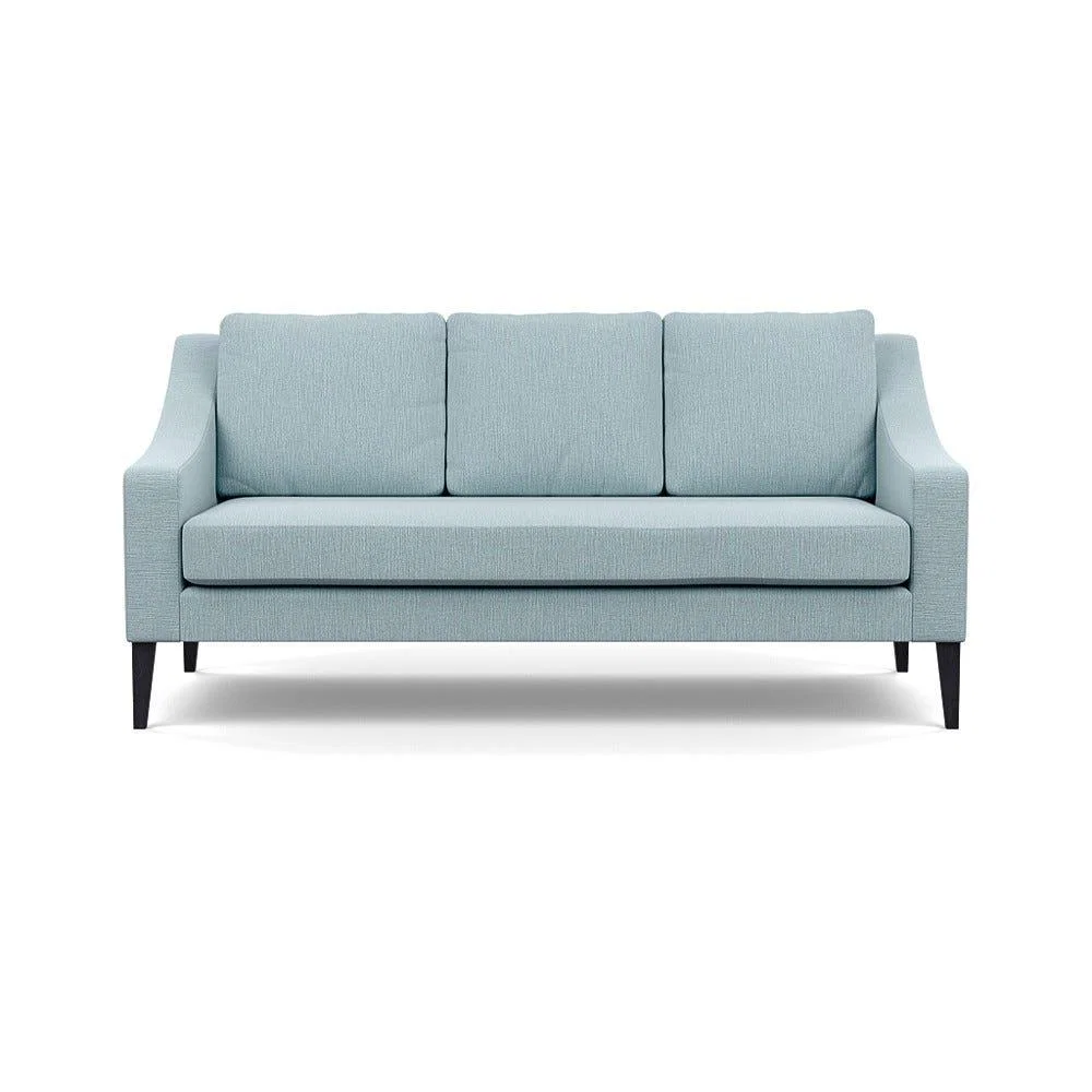 Heal's Richmond 3 Seater Sofa Smart Linen Mix Duck Egg Black Feet – image 2