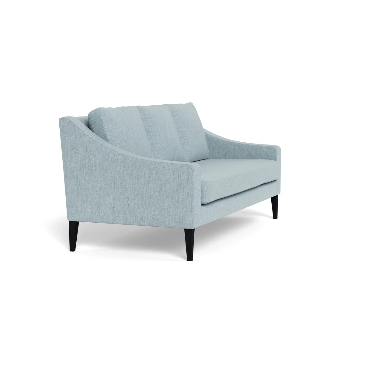 Heal's Richmond 3 Seater Sofa Smart Linen Mix Duck Egg Black Feet – image 3