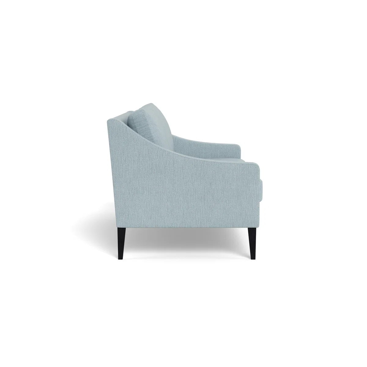 Heal's Richmond 3 Seater Sofa Smart Linen Mix Duck Egg Black Feet – image 4