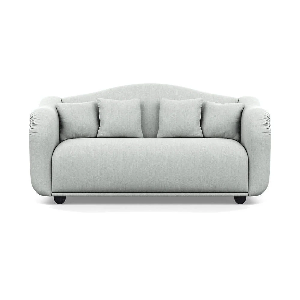 Heal's Tetbury 3 Seater Sofa Broad Weave Tin Black Beech Feet – image 2