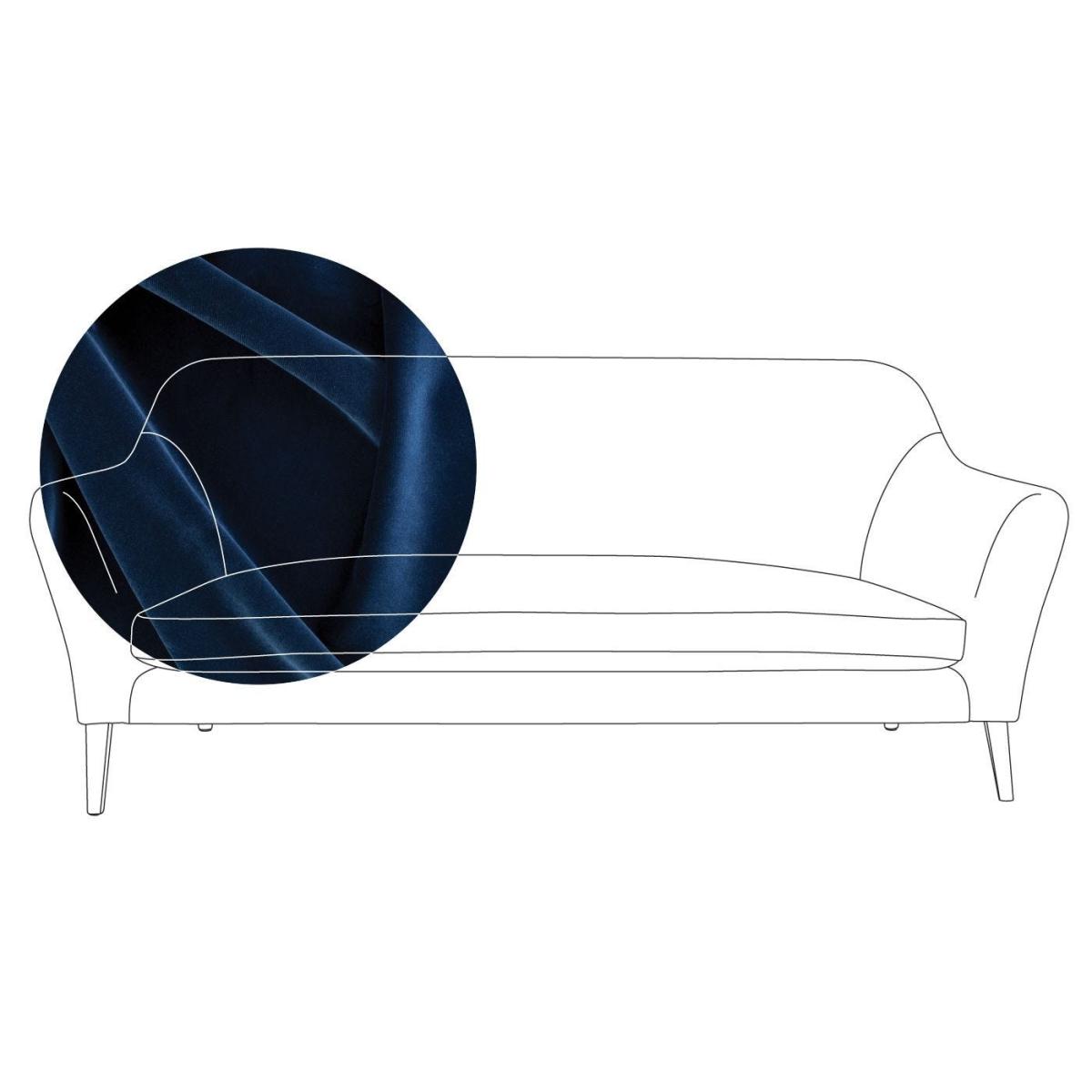 Heal's Wallis 3 Seater Sofa Smart Velvet Dusk Natural Oak Feet – image 41