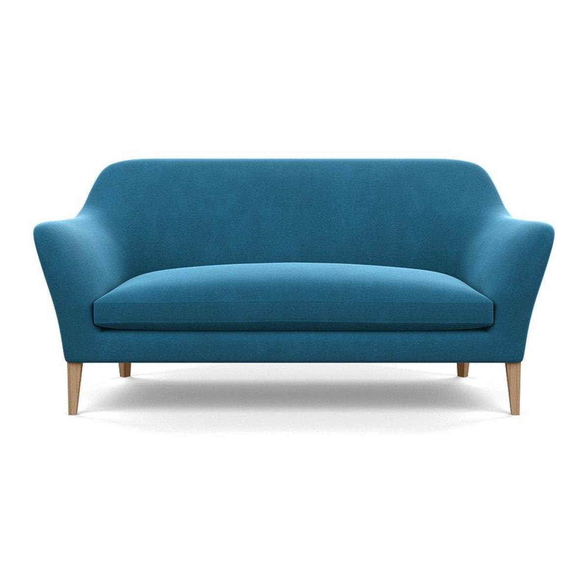 Heal's Wallis 3 Seater Sofa Smart Velvet Dusk Natural Oak Feet – image 52