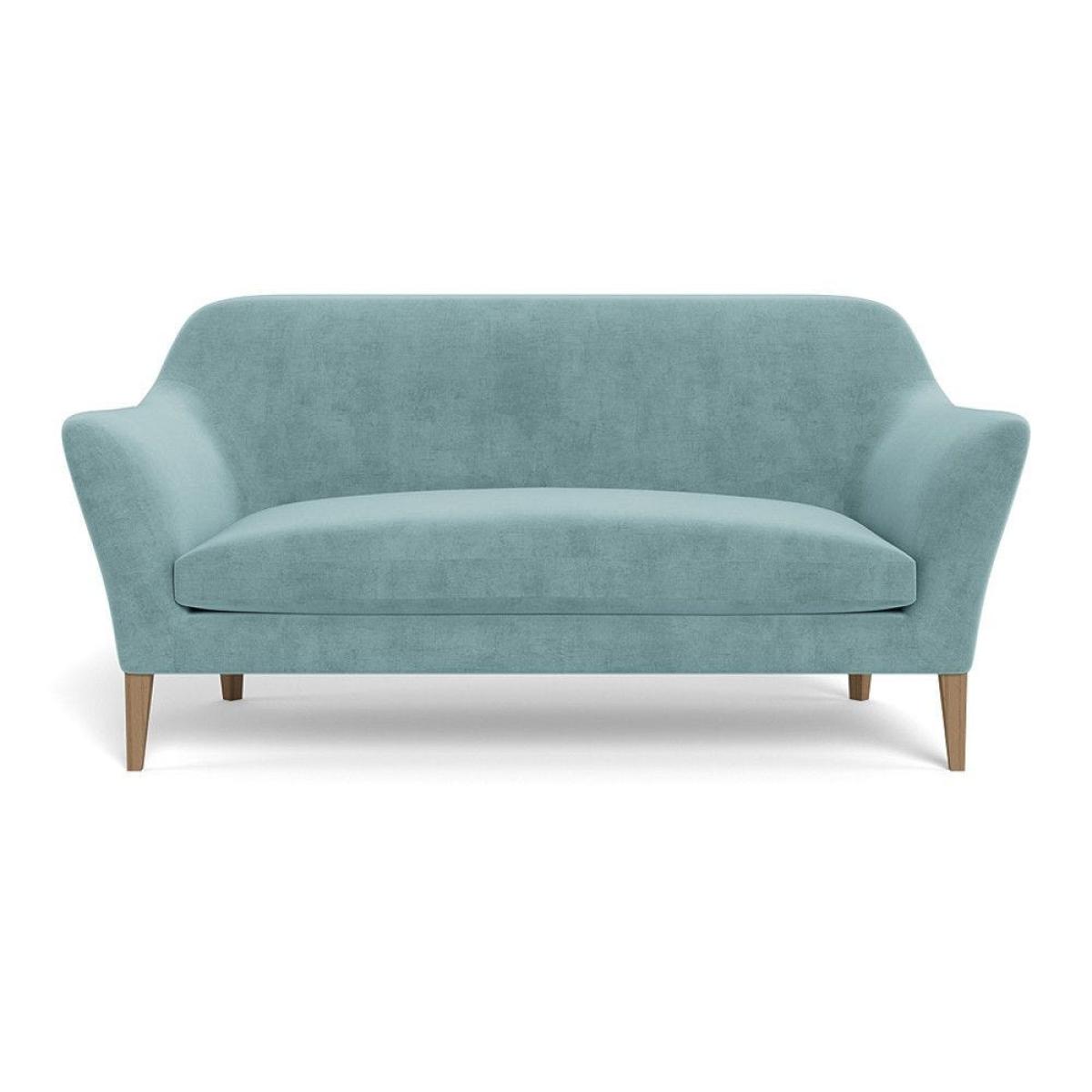 Heal's Wallis 3 Seater Sofa Smart Velvet Dusk Natural Oak Feet – image 70
