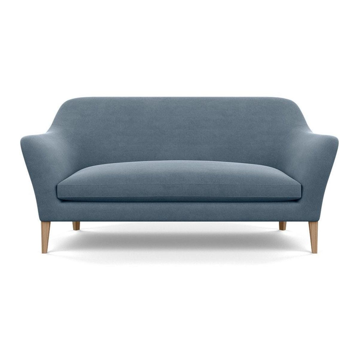 Heal's Wallis 3 Seater Sofa Smart Velvet Dusk Natural Oak Feet – image 8