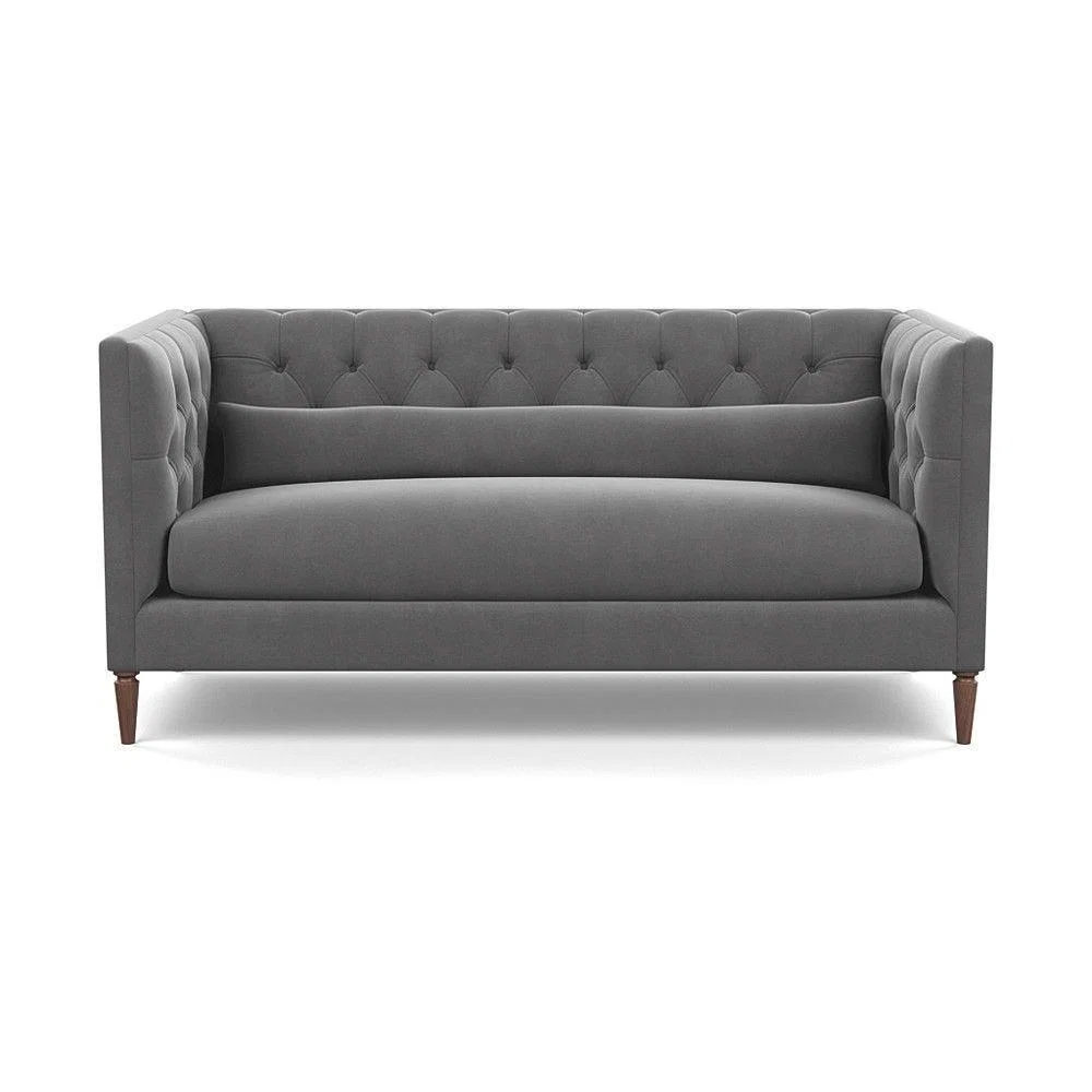 Heal's Balmoral 3 Seater Sofa Smart Linen Mix Duck Egg Walnut Feet - Heal's UK Furniture – image 11