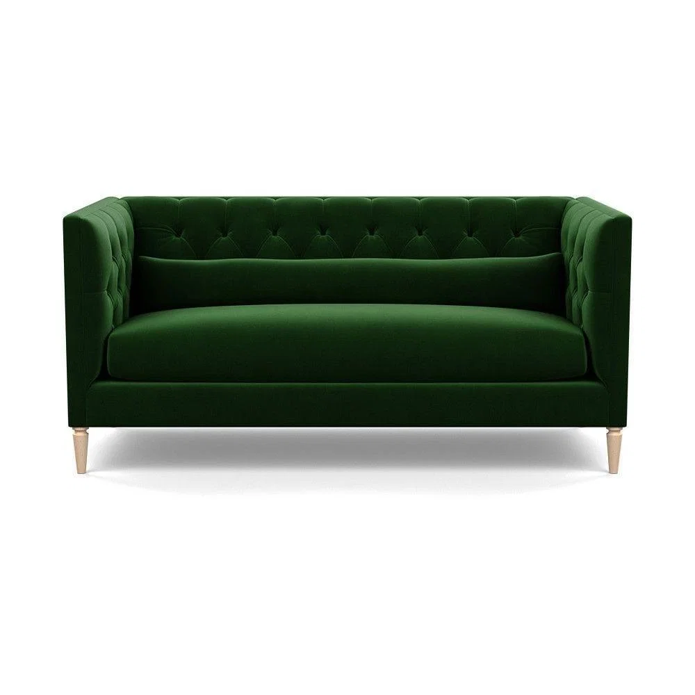 Heal's Balmoral 3 Seater Sofa Smart Linen Mix Duck Egg Walnut Feet - Heal's UK Furniture – image 101