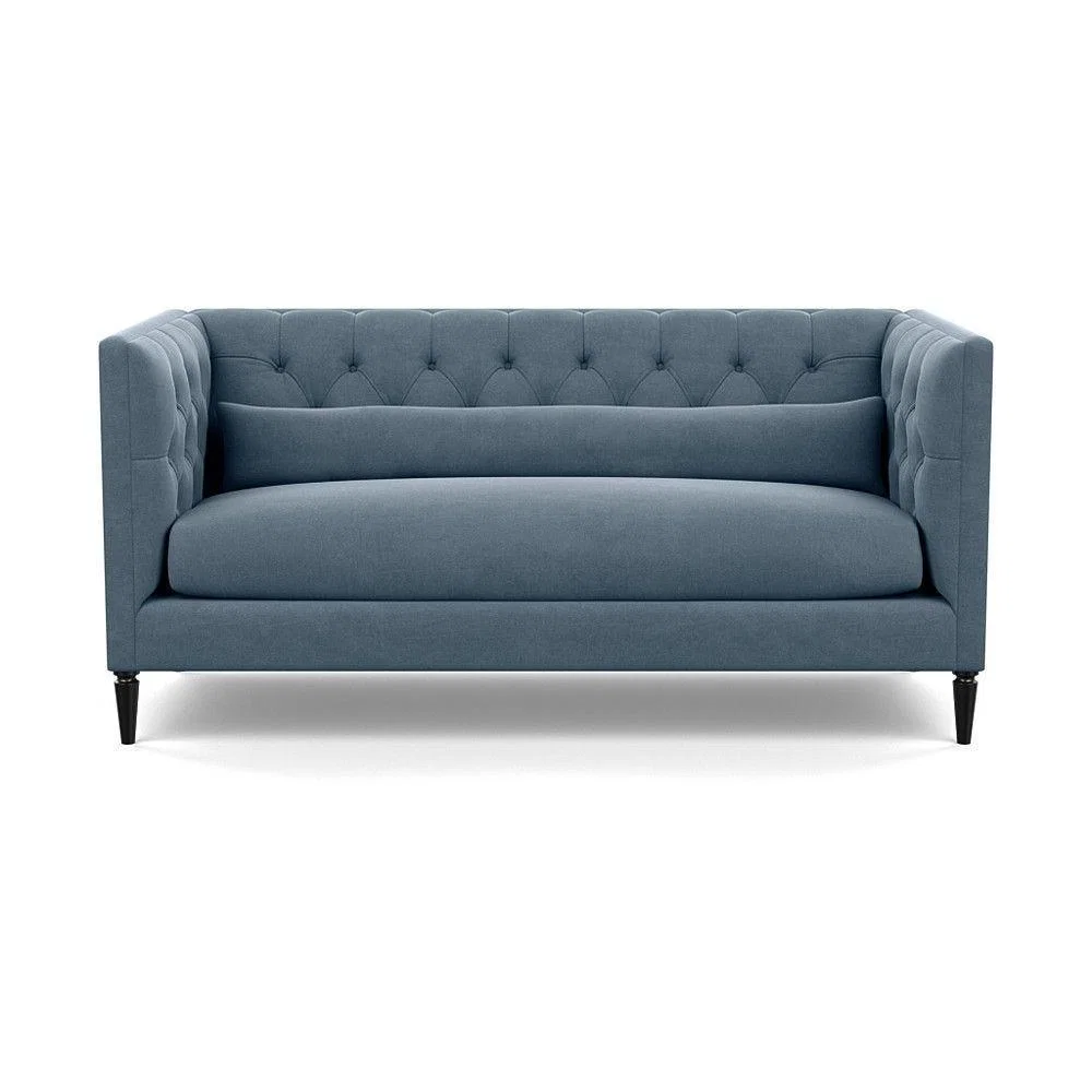 Heal's Balmoral 3 Seater Sofa Smart Linen Mix Duck Egg Walnut Feet - Heal's UK Furniture – image 12