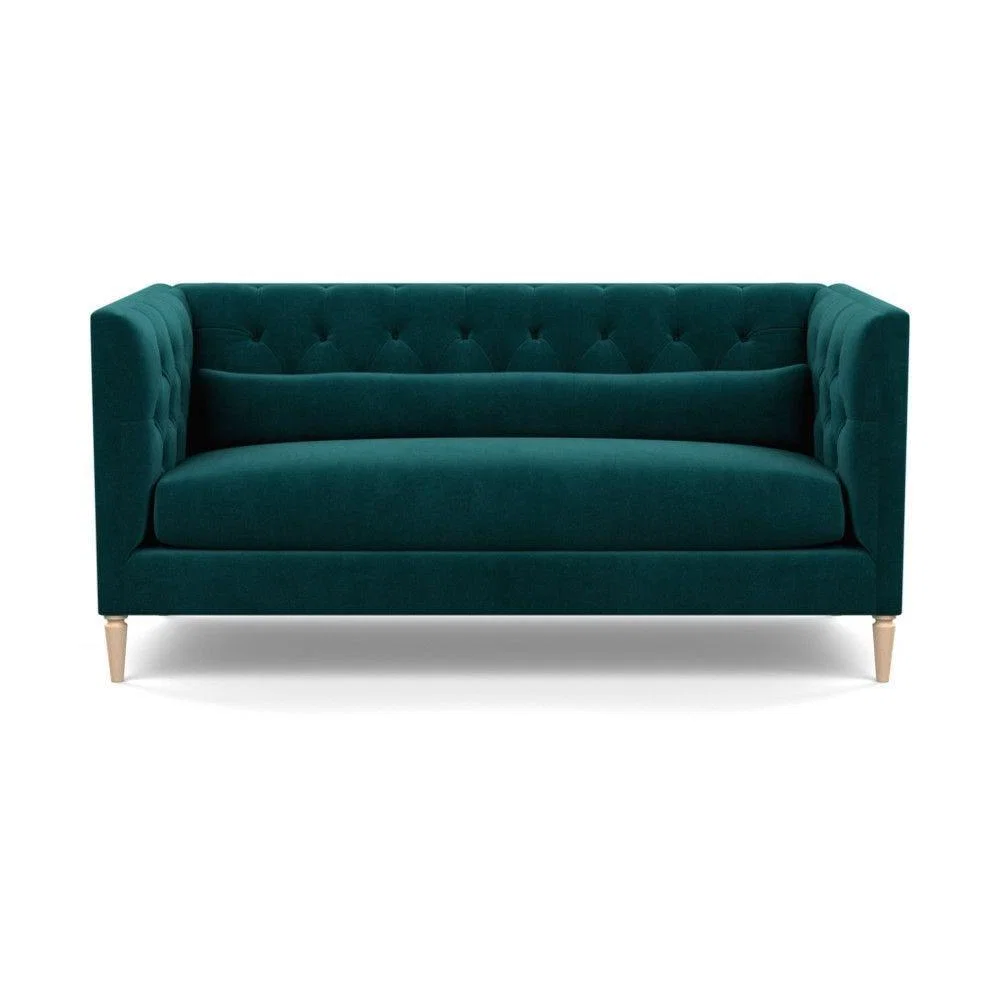 Heal's Balmoral 3 Seater Sofa Smart Linen Mix Duck Egg Walnut Feet - Heal's UK Furniture – image 13