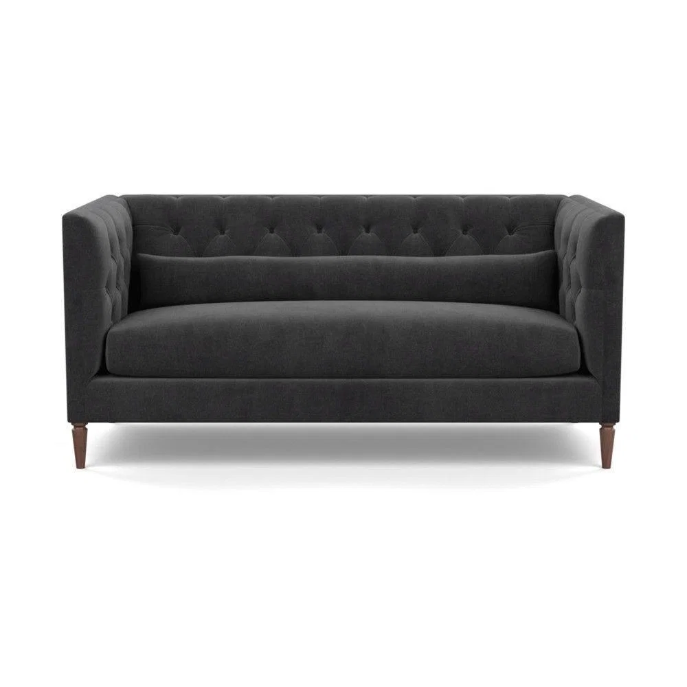Heal's Balmoral 3 Seater Sofa Smart Linen Mix Duck Egg Walnut Feet - Heal's UK Furniture – image 14