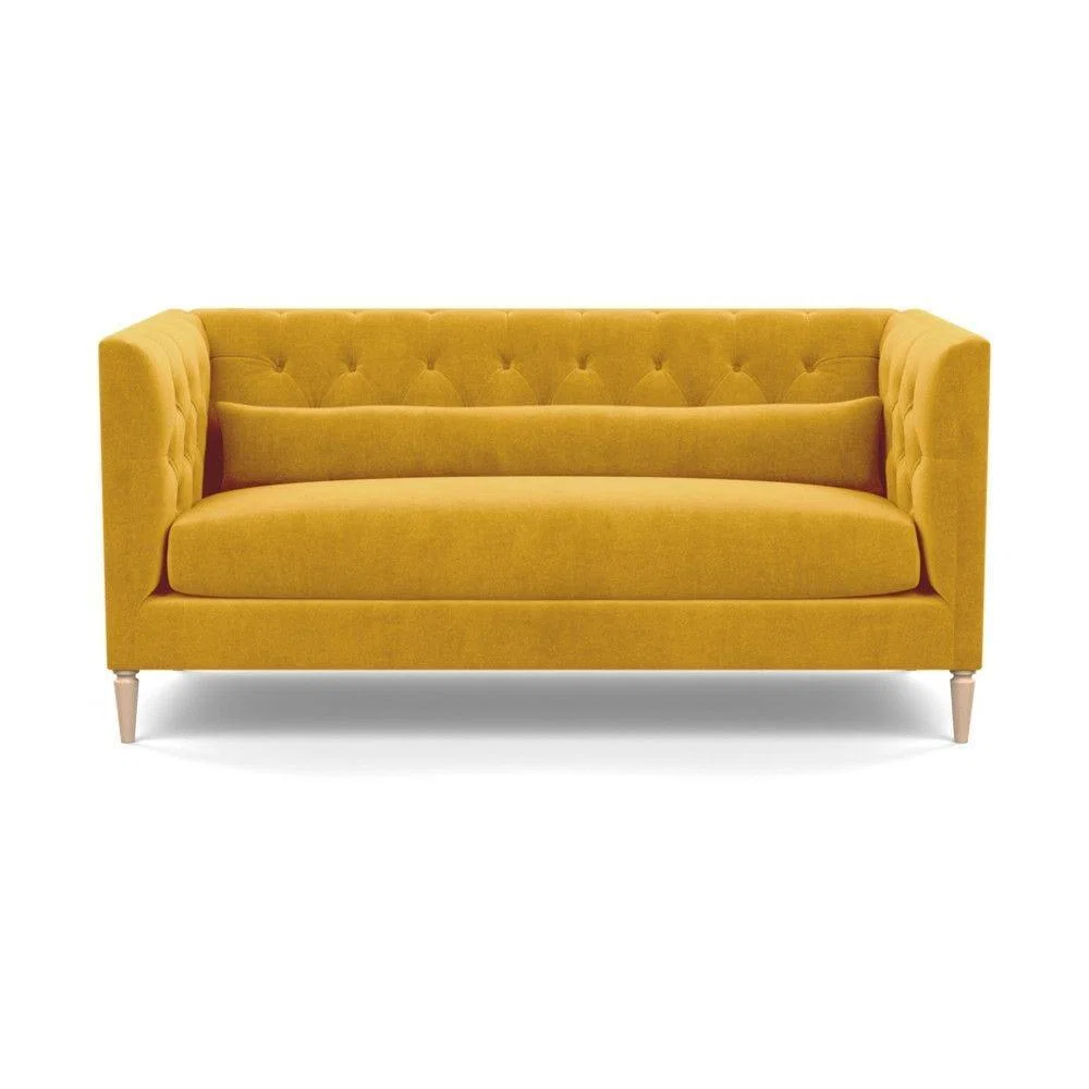 Heal's Balmoral 3 Seater Sofa Smart Linen Mix Duck Egg Walnut Feet - Heal's UK Furniture – image 17
