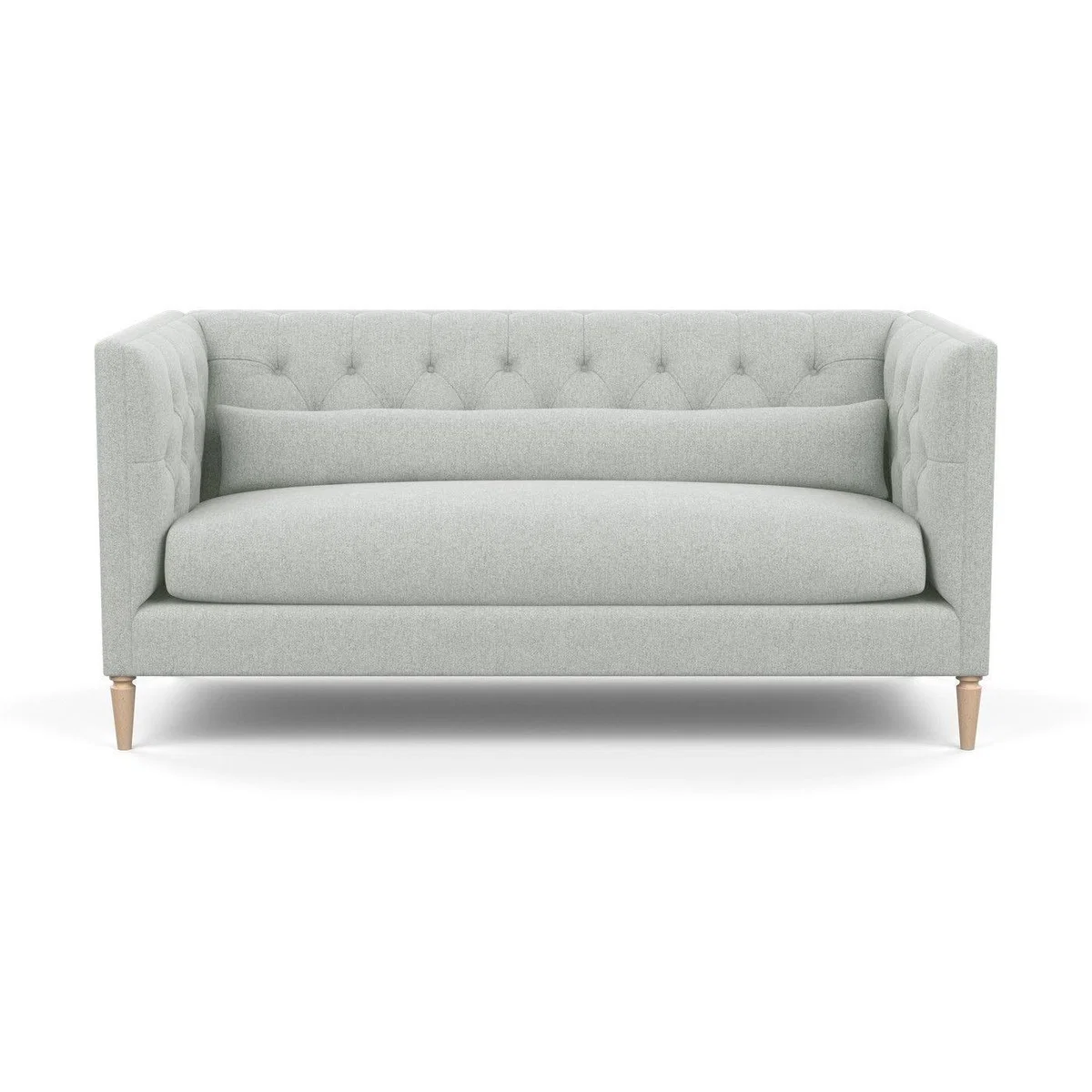 Heal's Balmoral 3 Seater Sofa Smart Linen Mix Duck Egg Walnut Feet - Heal's UK Furniture – image 18