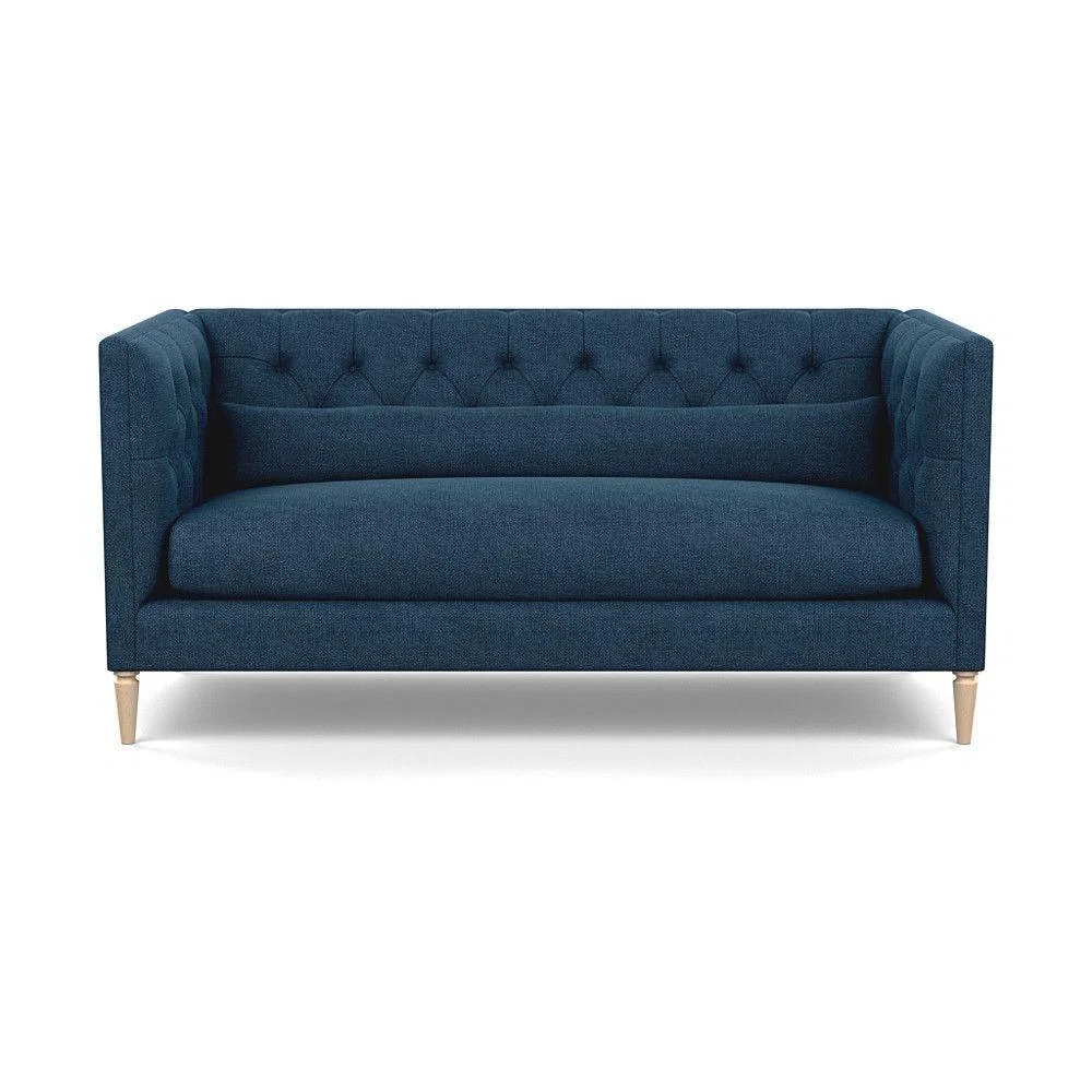 Heal's Balmoral 3 Seater Sofa Smart Linen Mix Duck Egg Walnut Feet - Heal's UK Furniture – image 3