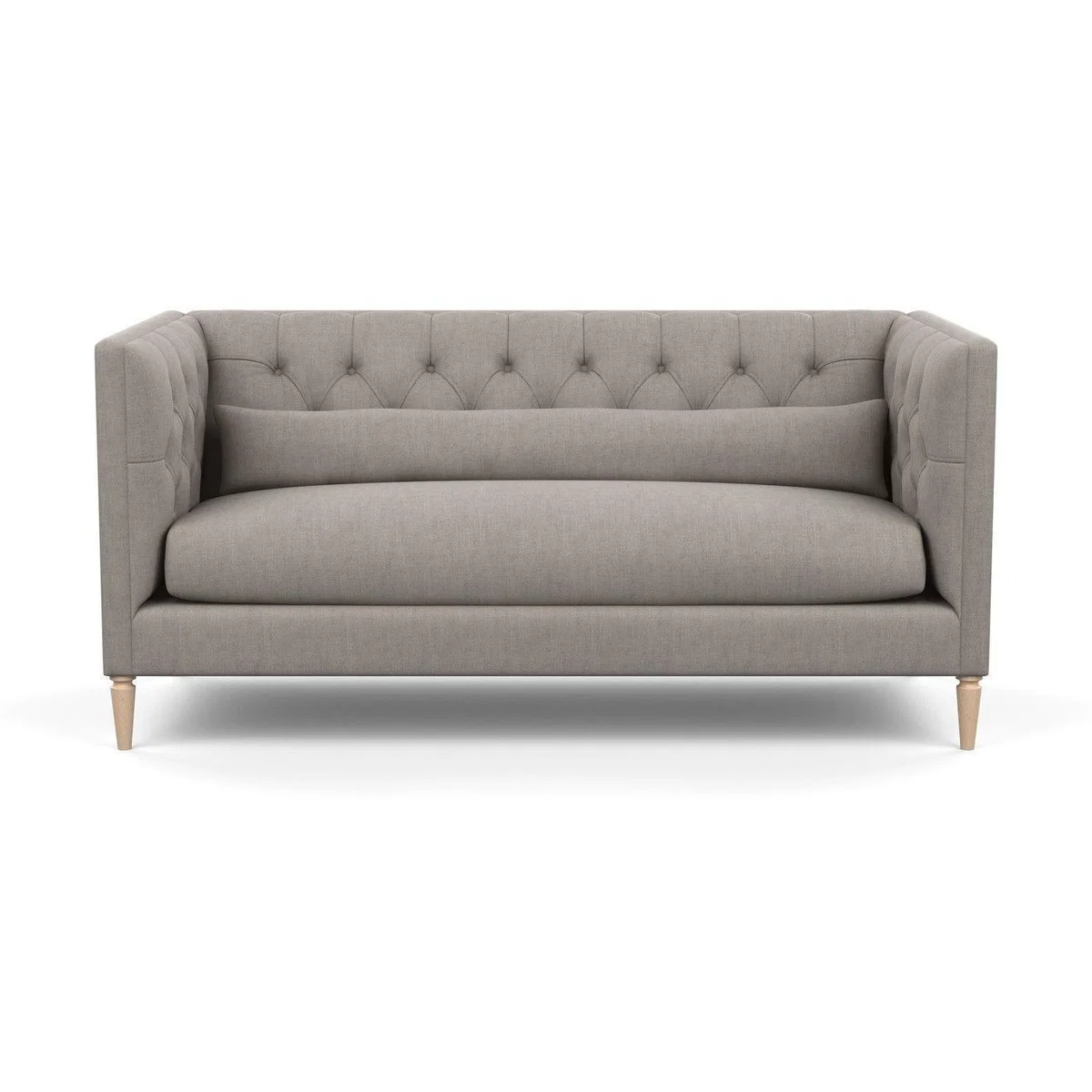 Heal's Balmoral 3 Seater Sofa Smart Linen Mix Duck Egg Walnut Feet - Heal's UK Furniture – image 22