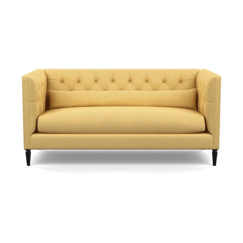Heal's Balmoral 3 Seater Sofa Smart Linen Mix Duck Egg Walnut Feet - Heal's UK Furniture – image 30