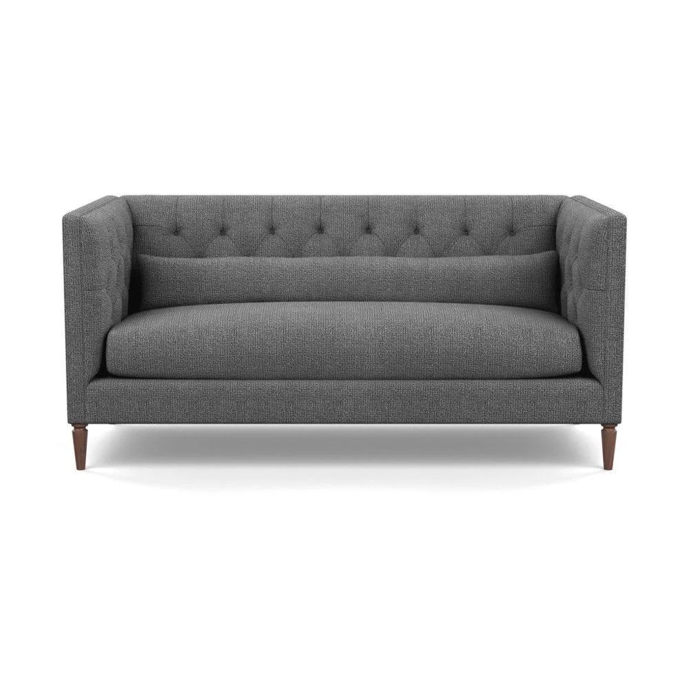 Heal's Balmoral 3 Seater Sofa Smart Linen Mix Duck Egg Walnut Feet - Heal's UK Furniture – image 31