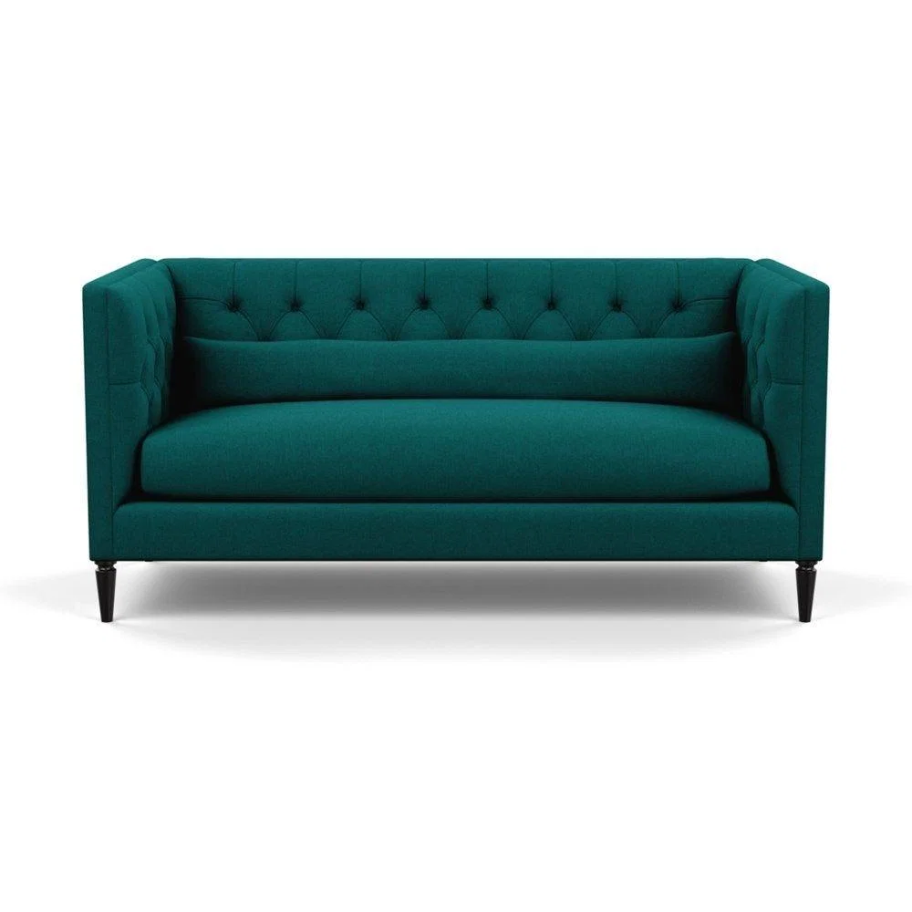 Heal's Balmoral 3 Seater Sofa Smart Linen Mix Duck Egg Walnut Feet - Heal's UK Furniture – image 32
