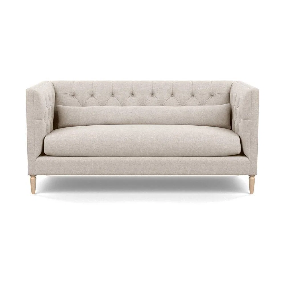 Heal's Balmoral 3 Seater Sofa Smart Linen Mix Duck Egg Walnut Feet - Heal's UK Furniture – image 38