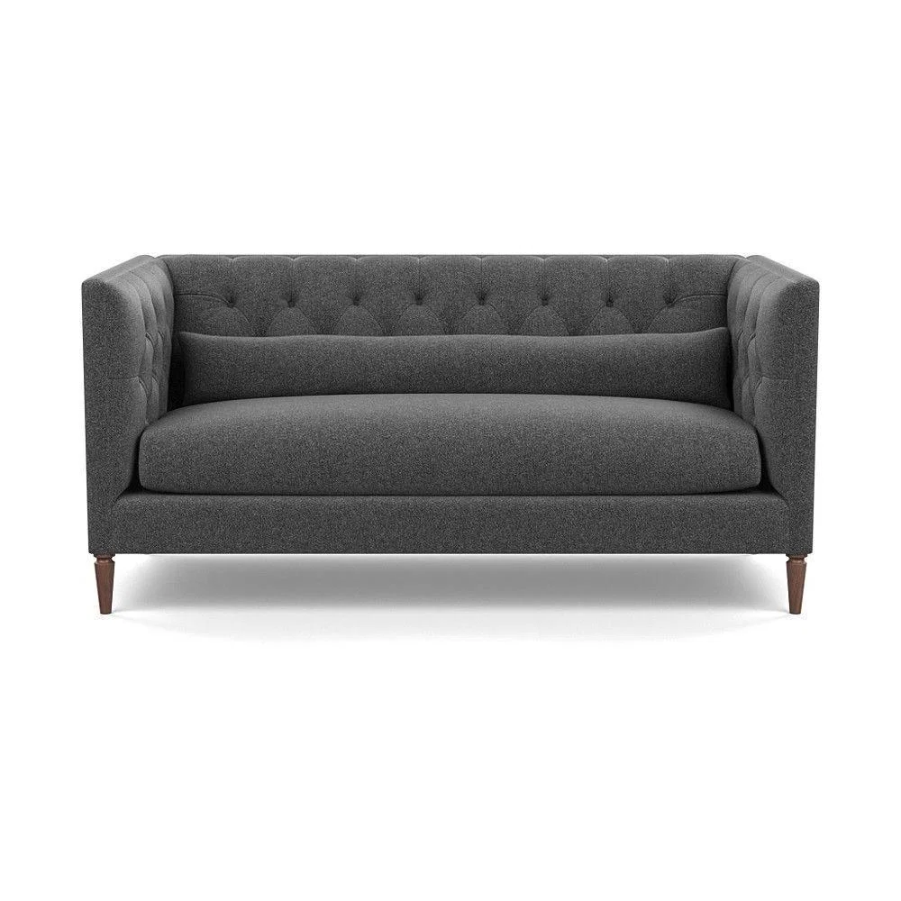 Heal's Balmoral 3 Seater Sofa Smart Linen Mix Duck Egg Walnut Feet - Heal's UK Furniture – image 40