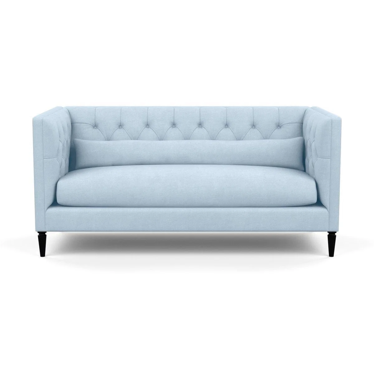 Heal's Balmoral 3 Seater Sofa Smart Linen Mix Duck Egg Walnut Feet - Heal's UK Furniture – image 41