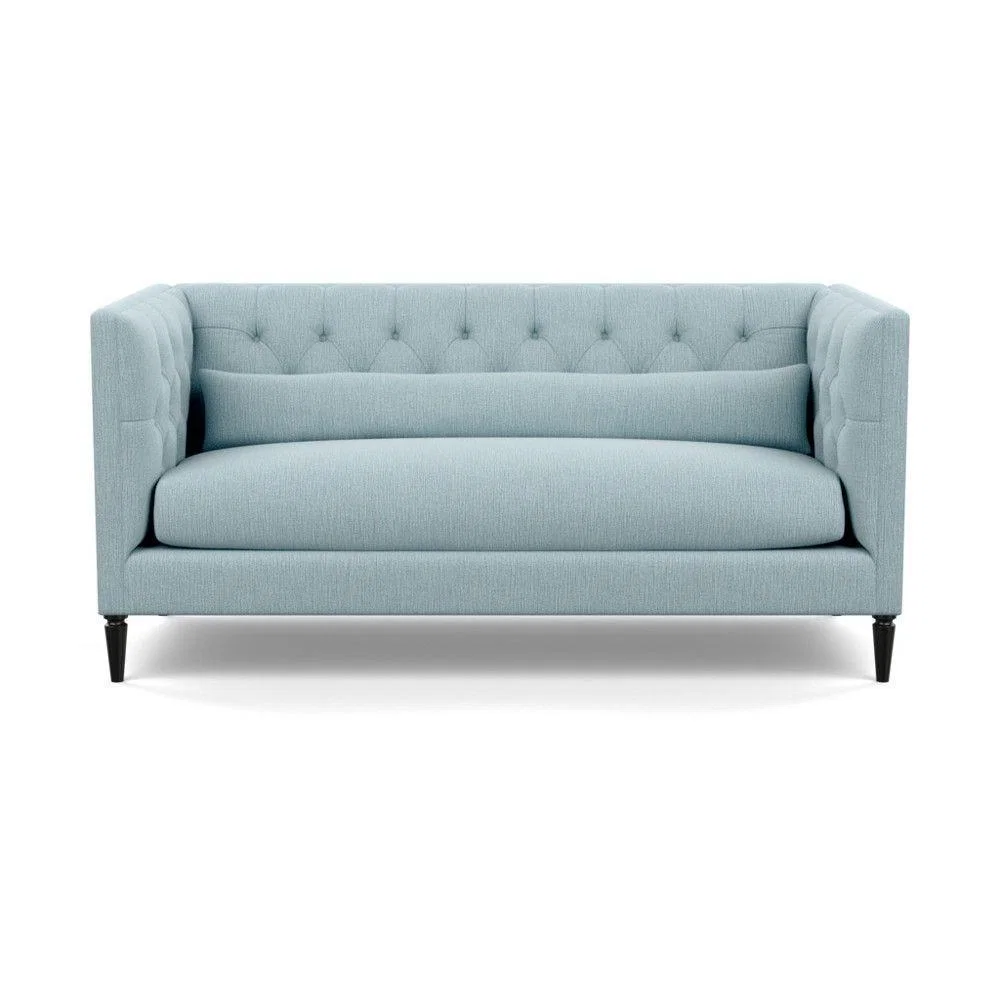 Heal's Balmoral 3 Seater Sofa Smart Linen Mix Duck Egg Walnut Feet - Heal's UK Furniture – image 54