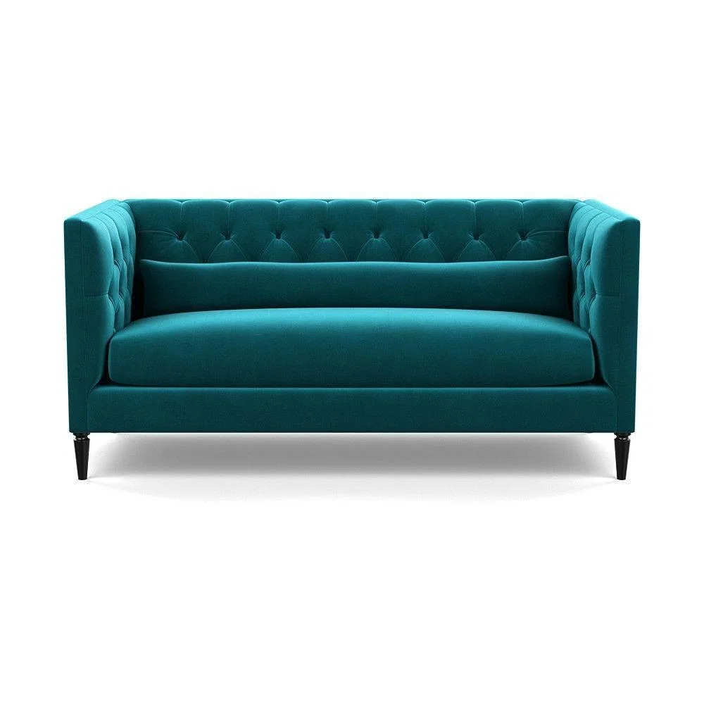 Heal's Balmoral 3 Seater Sofa Smart Linen Mix Duck Egg Walnut Feet - Heal's UK Furniture – image 55