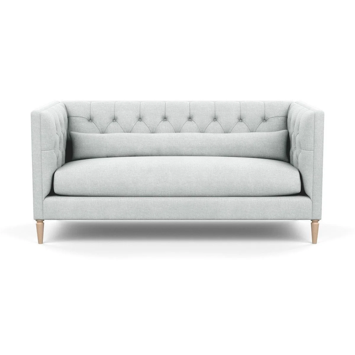 Heal's Balmoral 3 Seater Sofa Smart Linen Mix Duck Egg Walnut Feet - Heal's UK Furniture – image 57