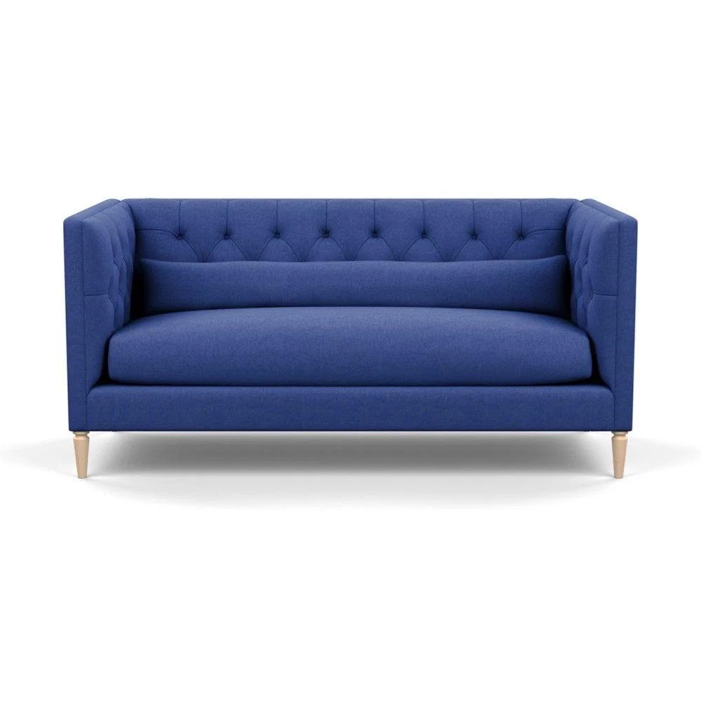 Heal's Balmoral 3 Seater Sofa Smart Linen Mix Duck Egg Walnut Feet - Heal's UK Furniture – image 60