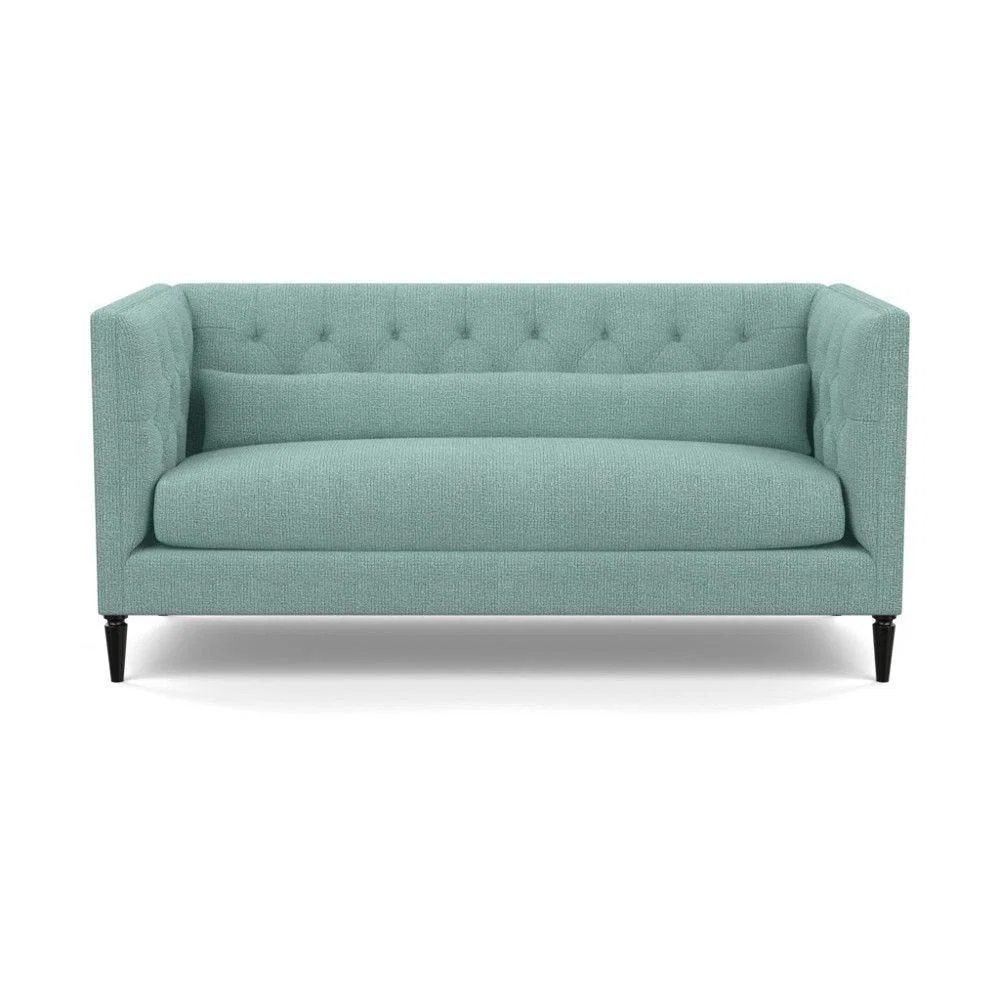 Heal's Balmoral 3 Seater Sofa Smart Linen Mix Duck Egg Walnut Feet - Heal's UK Furniture – image 61