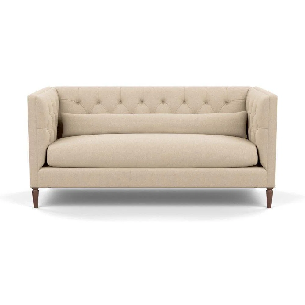 Heal's Balmoral 3 Seater Sofa Smart Linen Mix Duck Egg Walnut Feet - Heal's UK Furniture – image 62