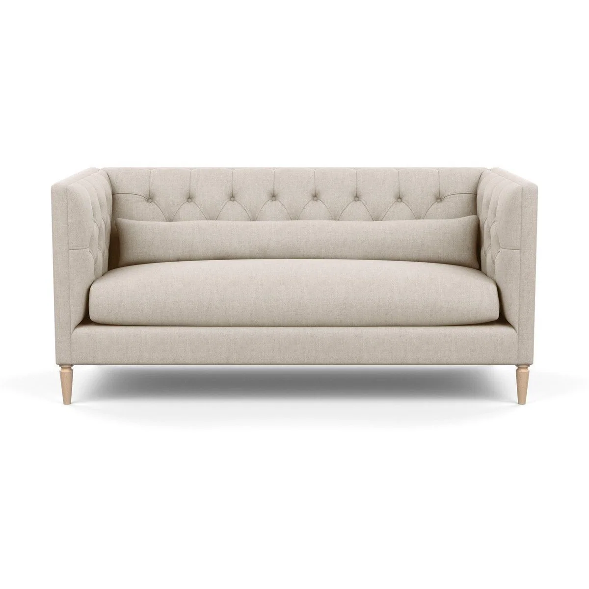 Heal's Balmoral 3 Seater Sofa Smart Linen Mix Duck Egg Walnut Feet - Heal's UK Furniture – image 67