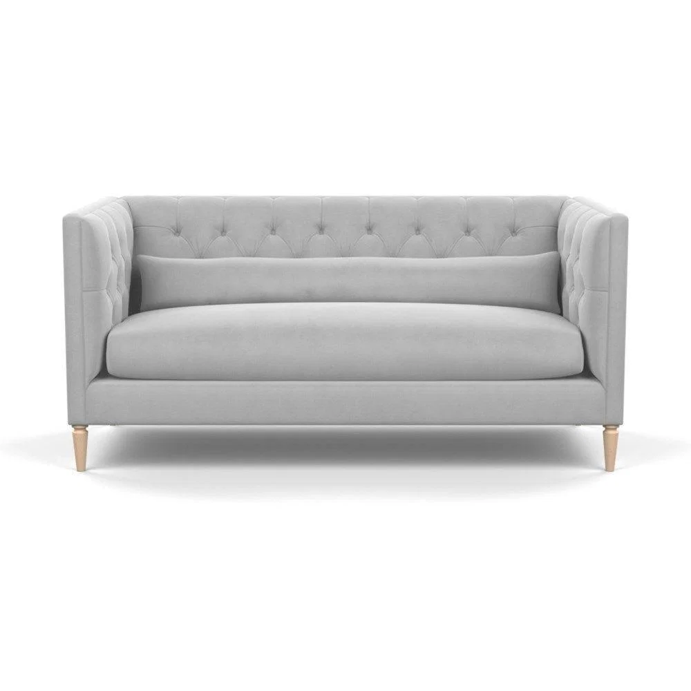 Heal's Balmoral 3 Seater Sofa Smart Linen Mix Duck Egg Walnut Feet - Heal's UK Furniture – image 69