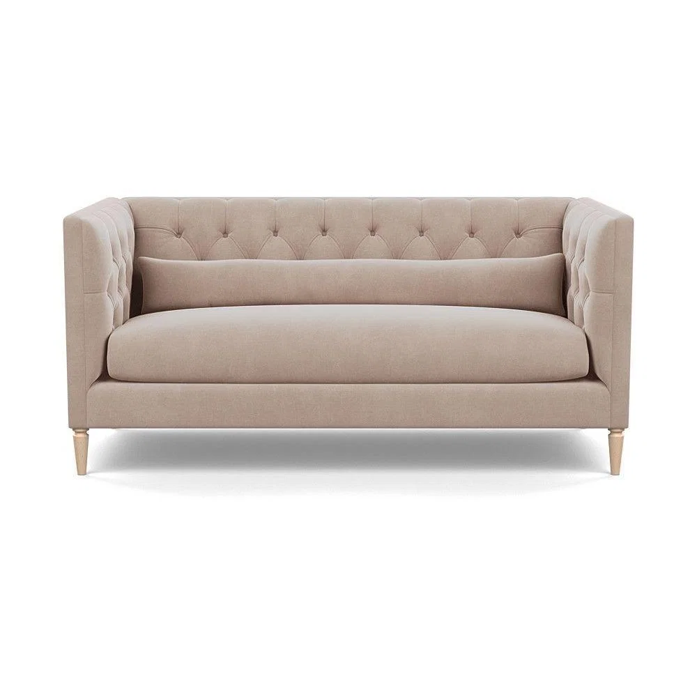 Heal's Balmoral 3 Seater Sofa Smart Linen Mix Duck Egg Walnut Feet - Heal's UK Furniture – image 70