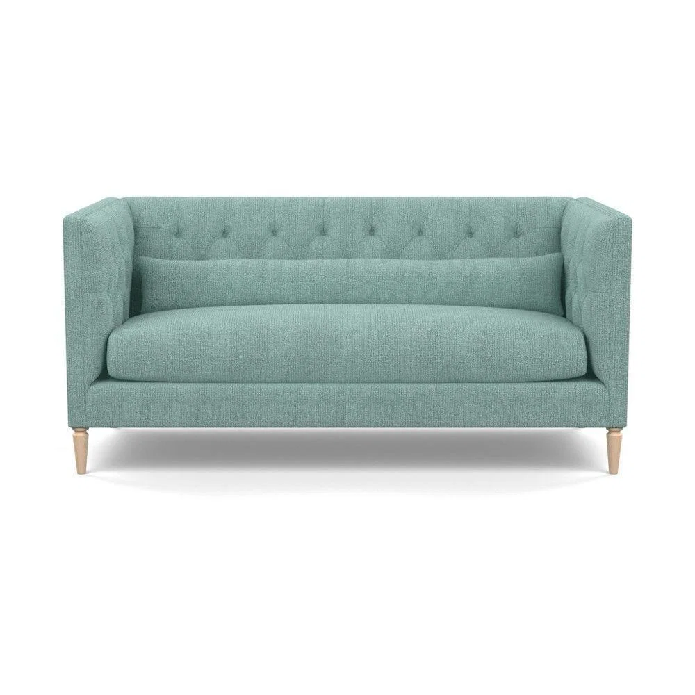 Heal's Balmoral 3 Seater Sofa Smart Linen Mix Duck Egg Walnut Feet - Heal's UK Furniture – image 73