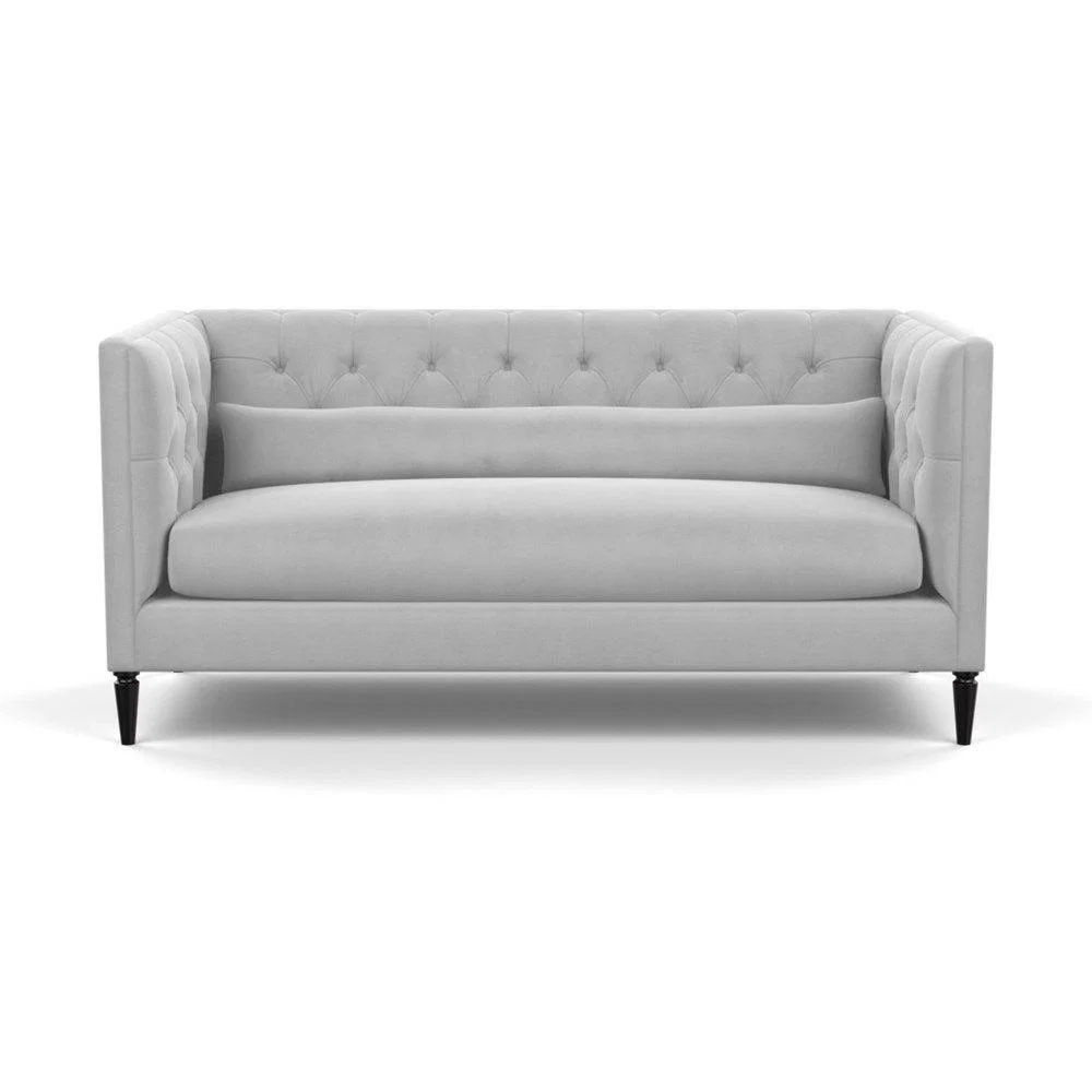 Heal's Balmoral 3 Seater Sofa Smart Linen Mix Duck Egg Walnut Feet - Heal's UK Furniture – image 76
