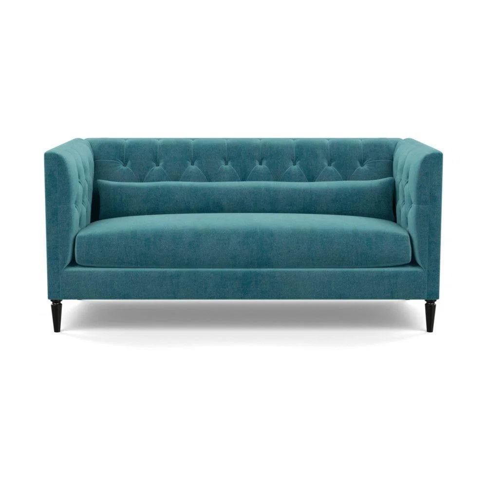 Heal's Balmoral 3 Seater Sofa Smart Linen Mix Duck Egg Walnut Feet - Heal's UK Furniture – image 78