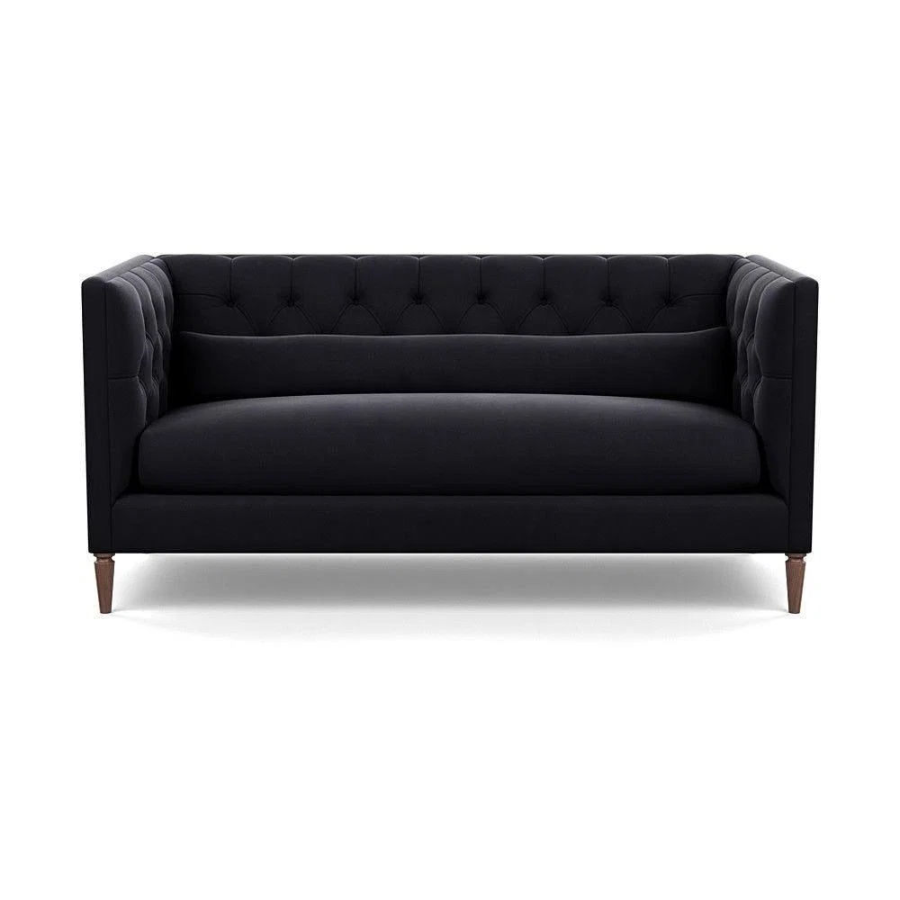 Heal's Balmoral 3 Seater Sofa Smart Linen Mix Duck Egg Walnut Feet - Heal's UK Furniture – image 79