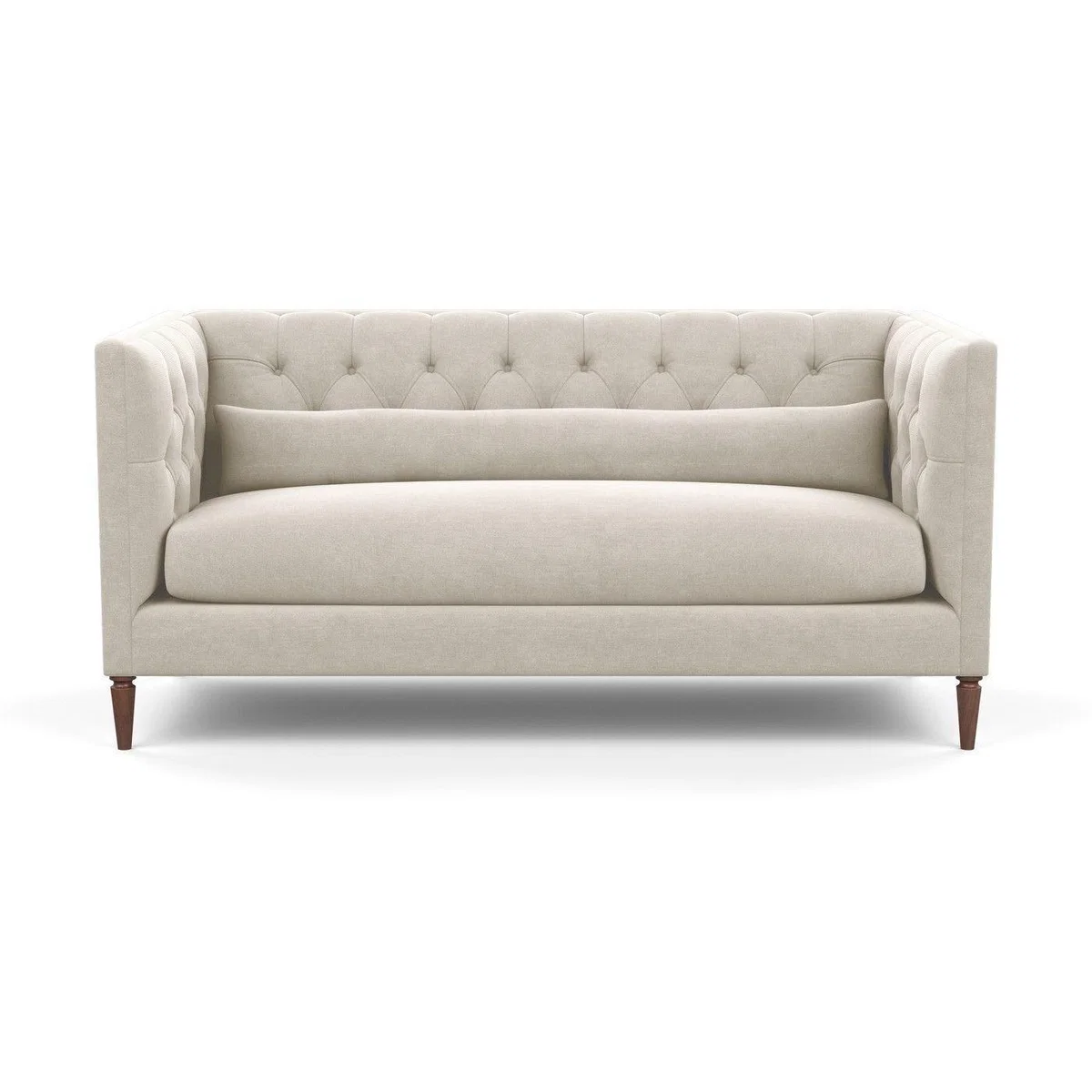 Heal's Balmoral 3 Seater Sofa Smart Linen Mix Duck Egg Walnut Feet - Heal's UK Furniture – image 82