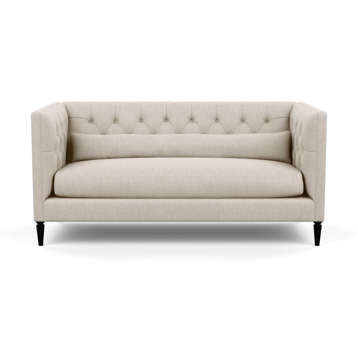 Heal's Balmoral 3 Seater Sofa Smart Linen Mix Duck Egg Walnut Feet - Heal's UK Furniture – image 84