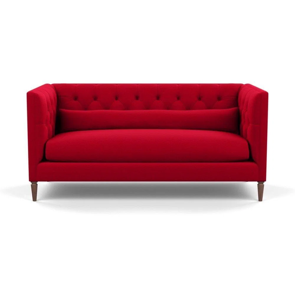 Heal's Balmoral 3 Seater Sofa Smart Linen Mix Duck Egg Walnut Feet - Heal's UK Furniture – image 90