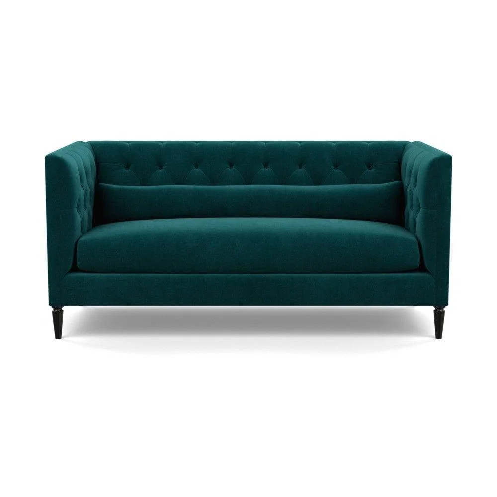 Heal's Balmoral 3 Seater Sofa Smart Linen Mix Duck Egg Walnut Feet - Heal's UK Furniture – image 94