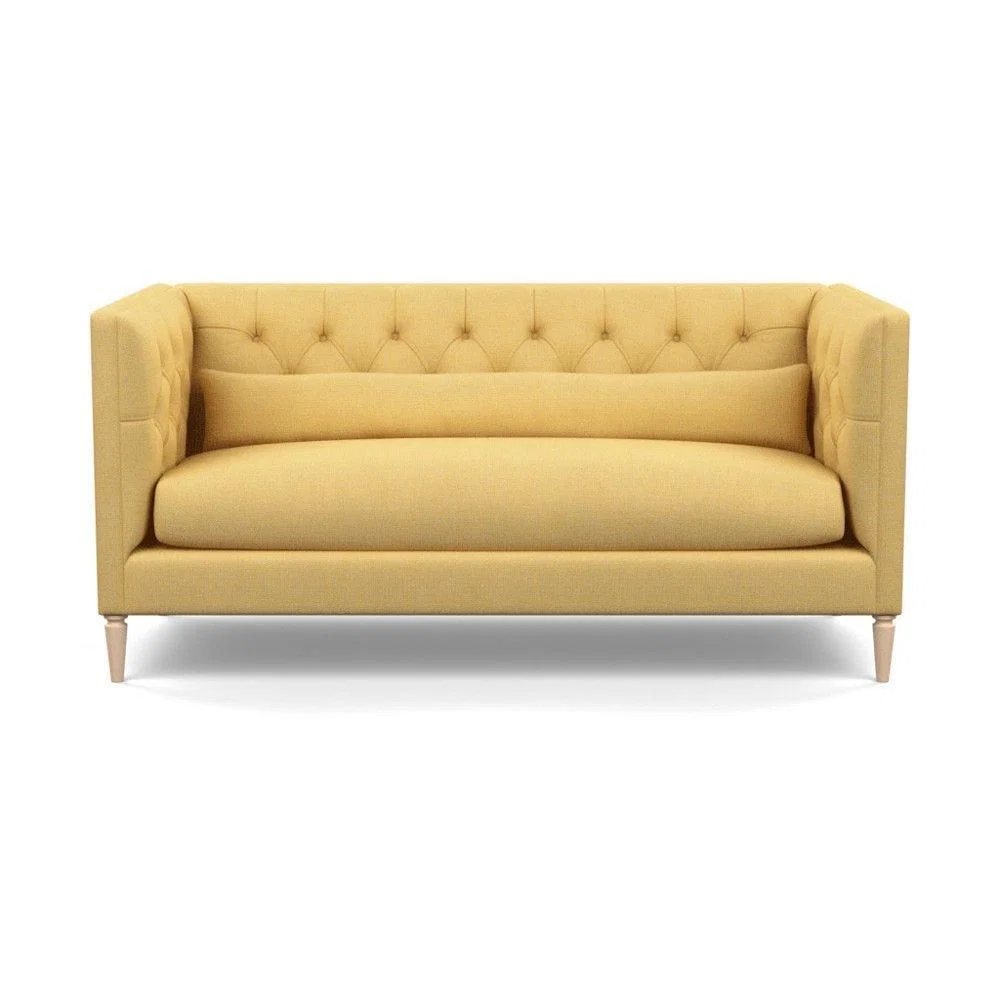Heal's Balmoral 3 Seater Sofa Smart Linen Mix Duck Egg Walnut Feet - Heal's UK Furniture – image 96