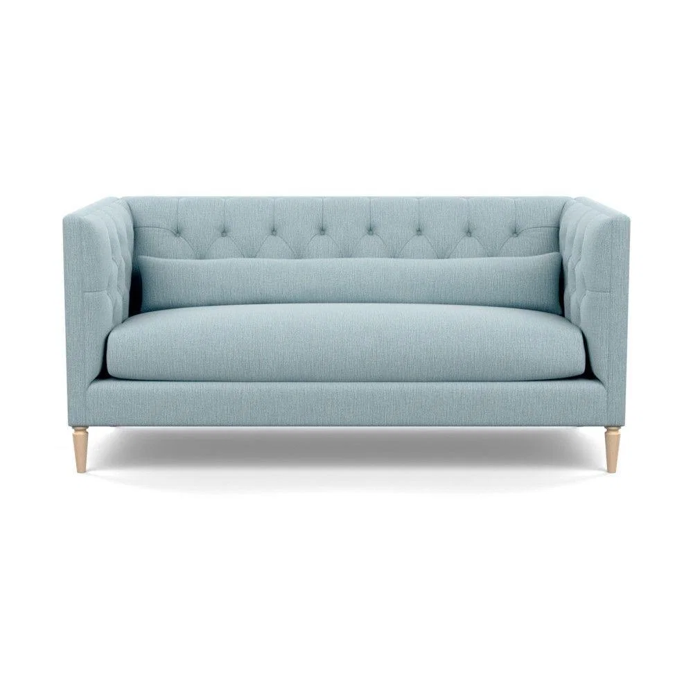 Heal's Balmoral 3 Seater Sofa Smart Linen Mix Duck Egg Walnut Feet - Heal's UK Furniture – image 97