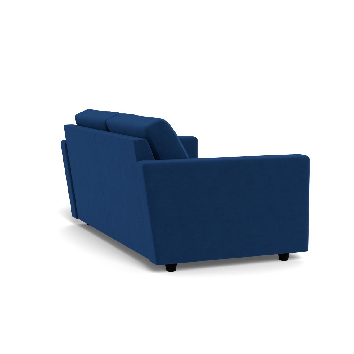 Heal's Nimbus 3 Seater Sofa Velvet Petrol Black Feet – image 4