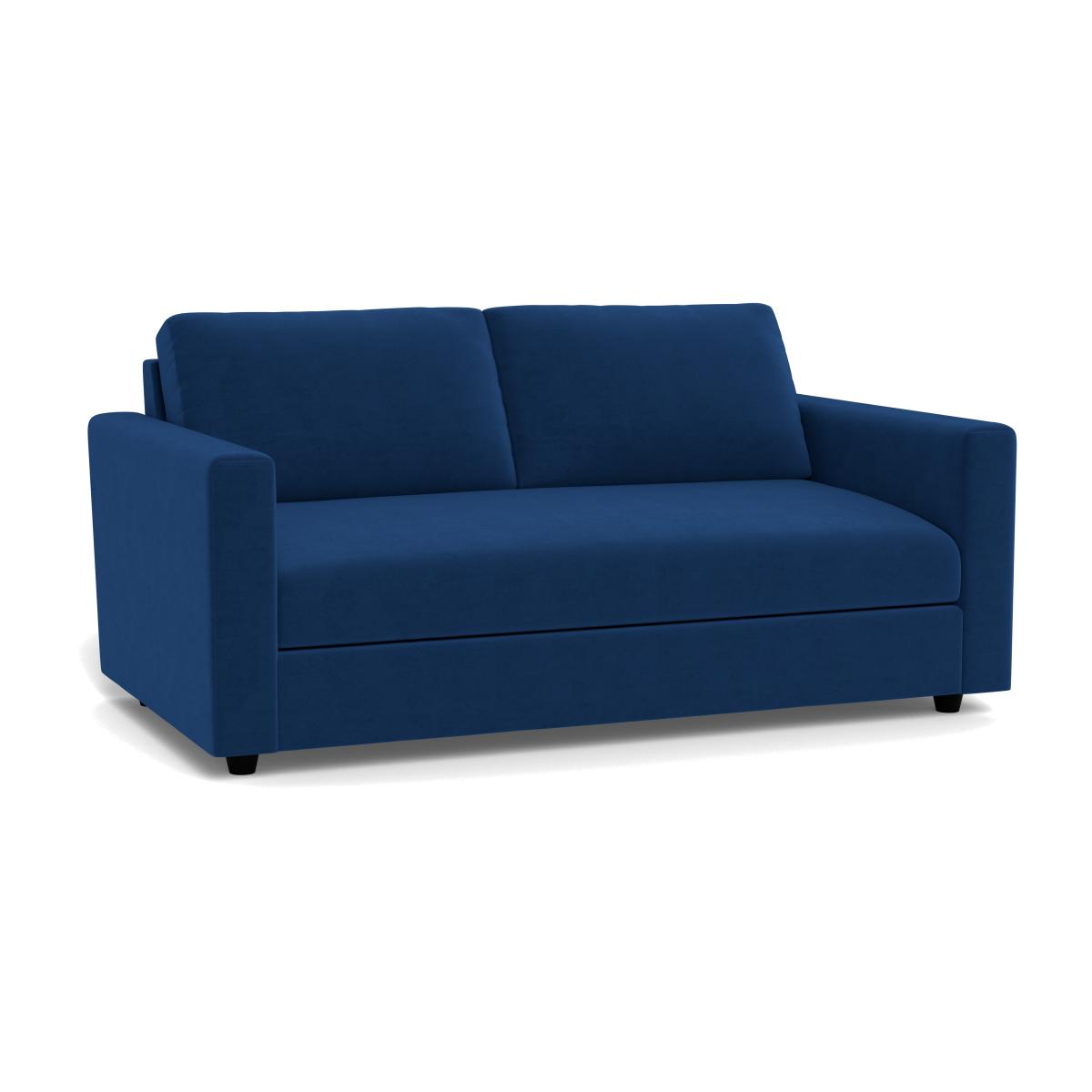 Heal's Nimbus 3 Seater Sofa Velvet Petrol Black Feet – image 1