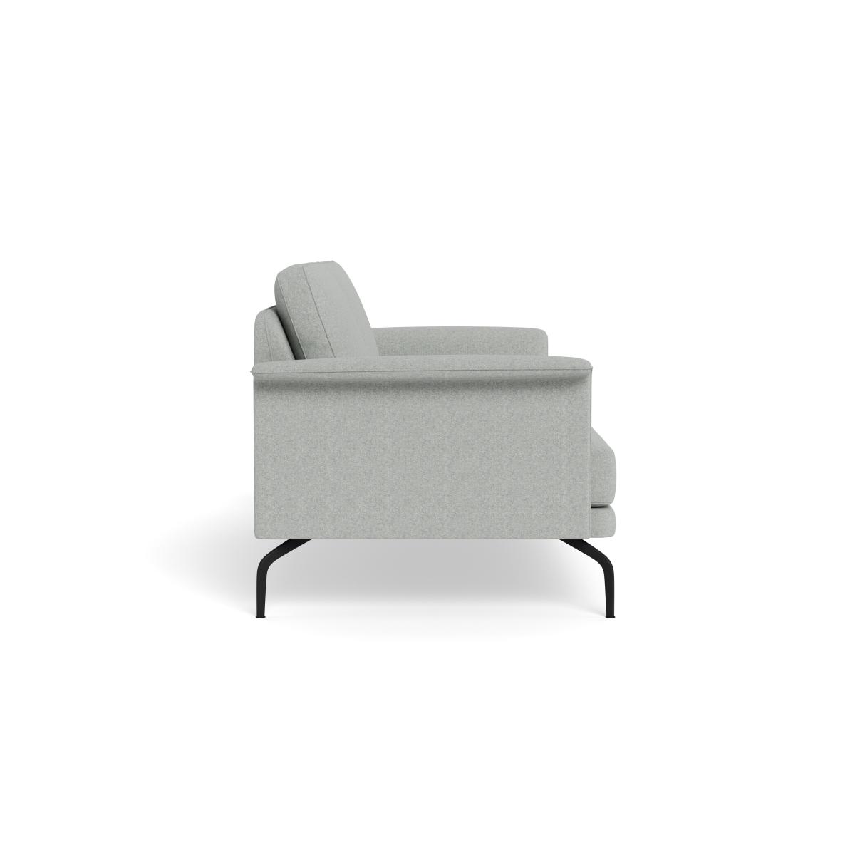 Heal's Iver 3 Seater Sofa Melton Wool Limestone Black Feet – image 4