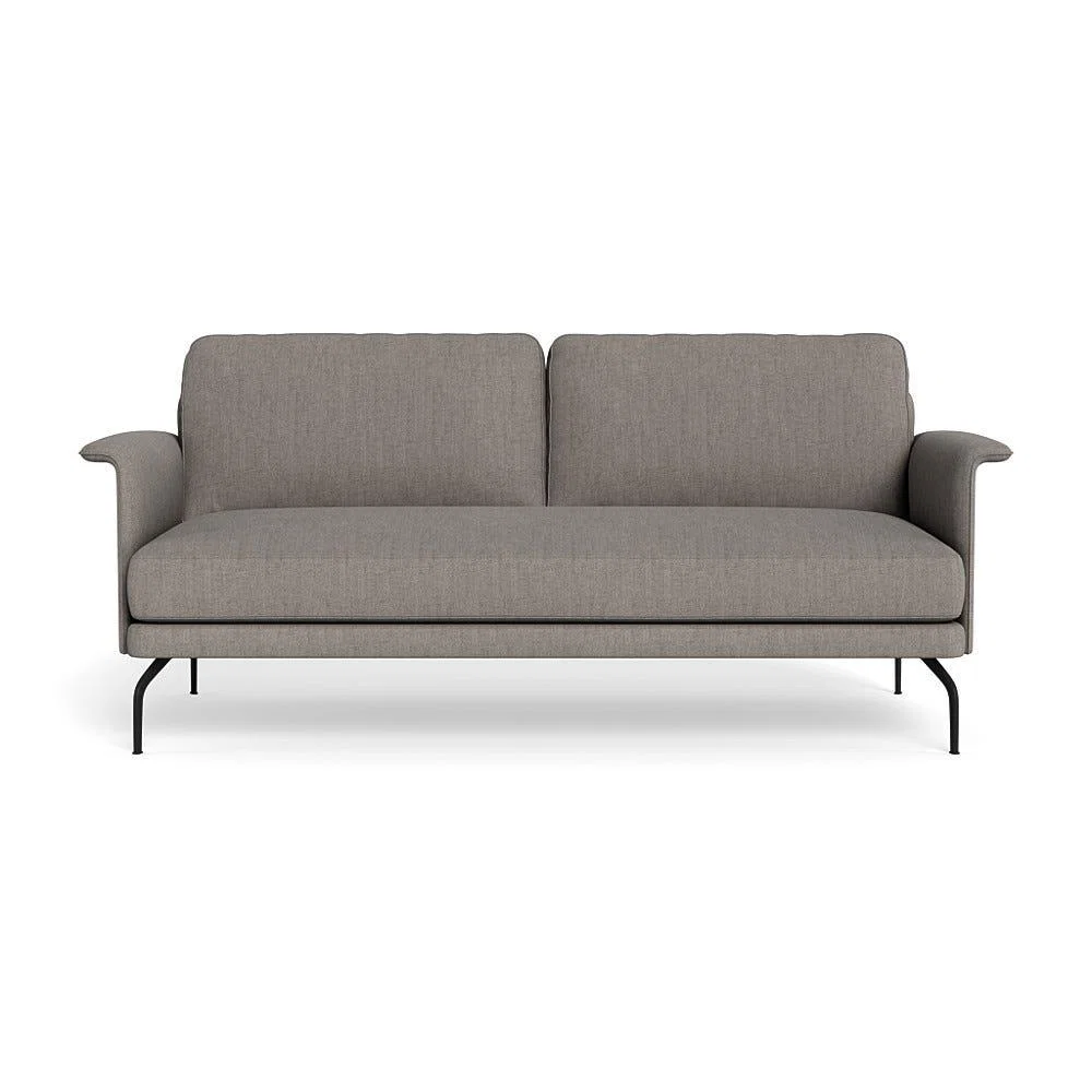 Heal's Iver 3 Seater Sofa Broad Weave Pebble Black Feet – image 2
