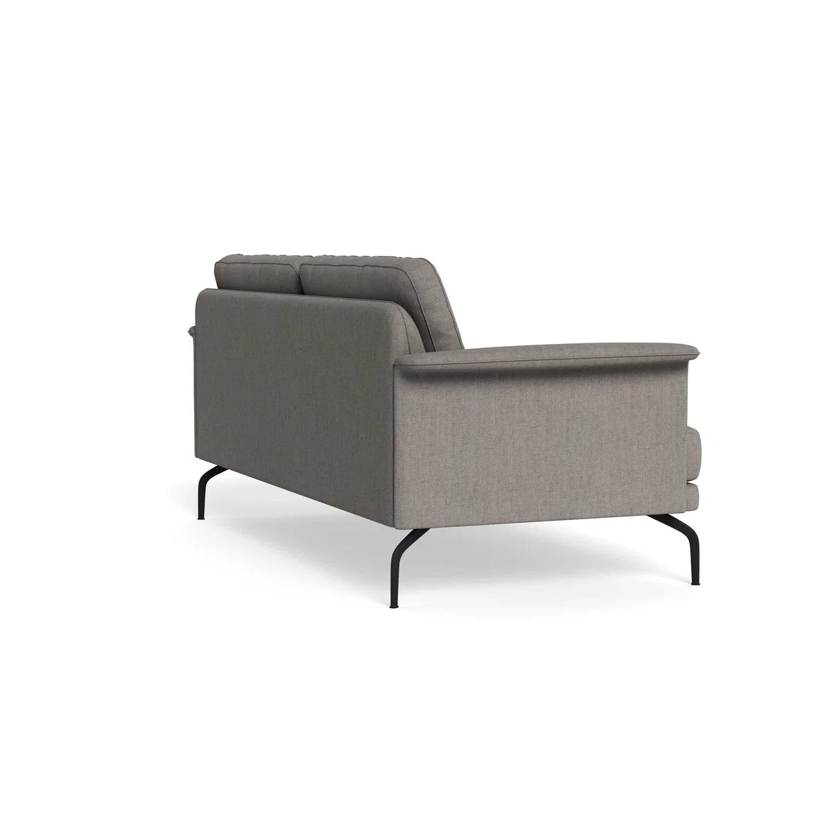 Heal's Iver 3 Seater Sofa Broad Weave Pebble Black Feet – image 5