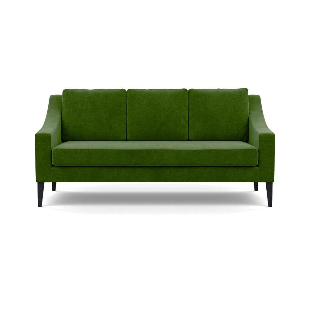 Heal's Richmond 3 Seater Sofa Smart Luxe Velvet Grass Black Feet – image 2