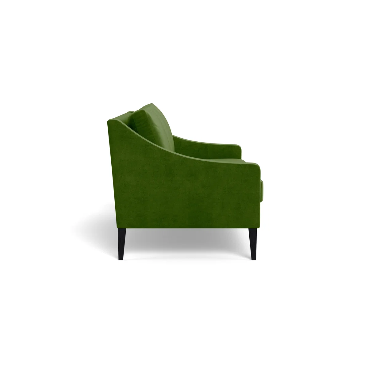 Heal's Richmond 3 Seater Sofa Smart Luxe Velvet Grass Black Feet – image 4