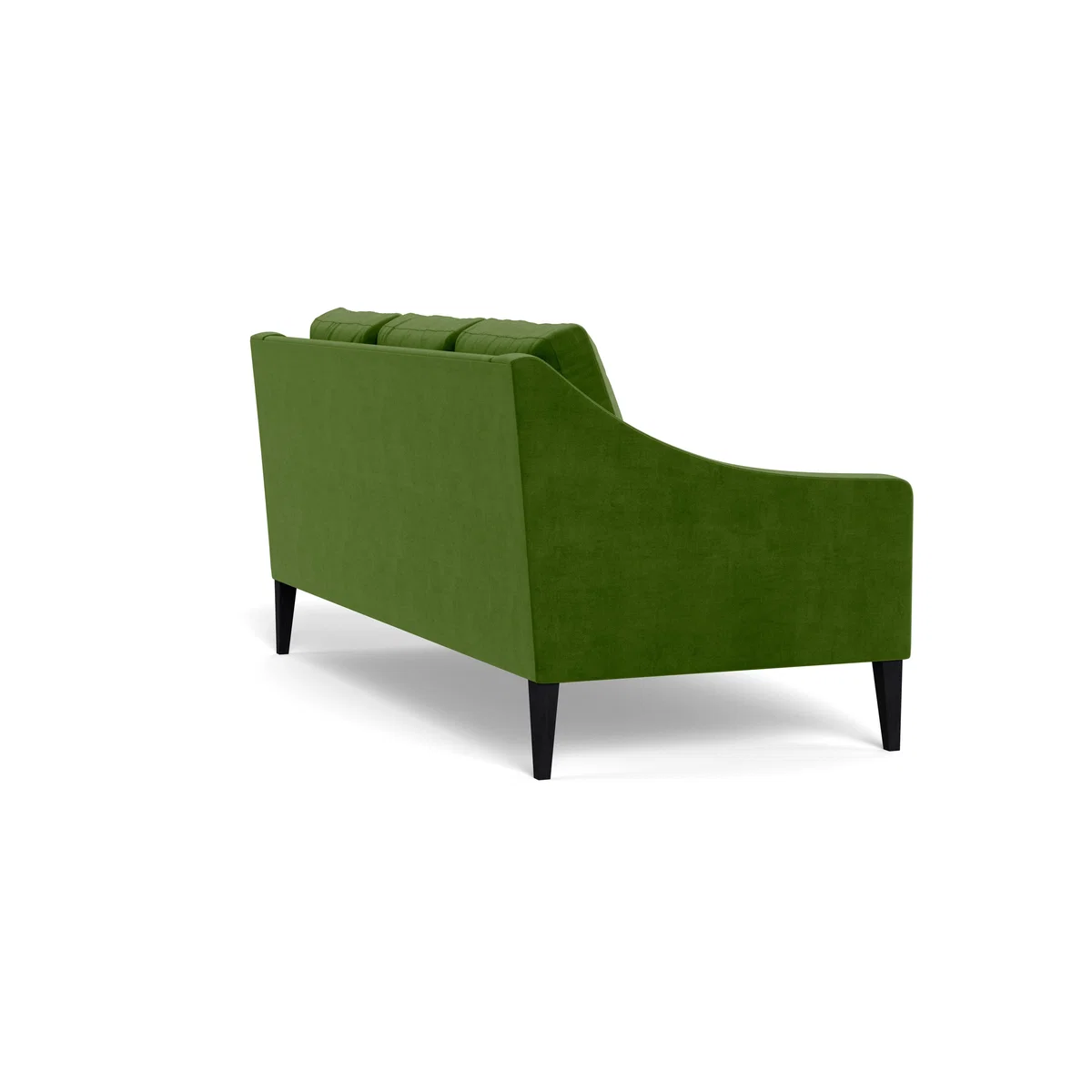 Heal's Richmond 3 Seater Sofa Smart Luxe Velvet Grass Black Feet – image 5